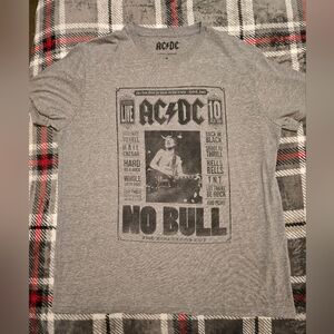 Lucky Brand (M) AC/DC gray tee shirt